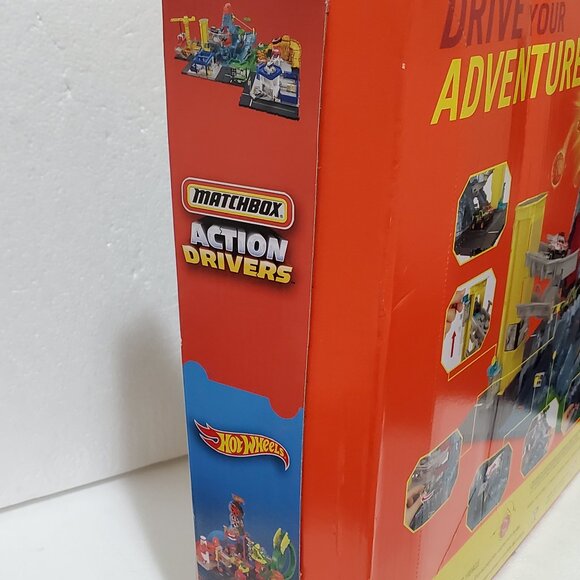 Matchbox Action Drivers Volcano Escape Playset with Lights, Sounds & SUV Mattel - Picture 6 of 7